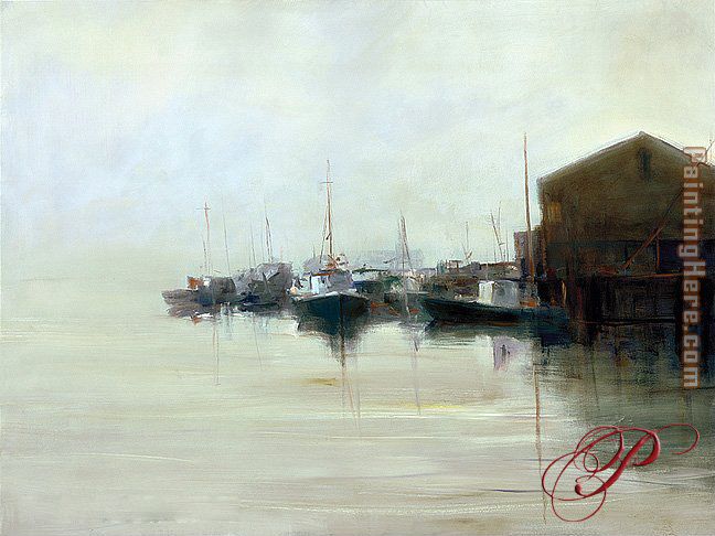 Wharf painting - Unknown Artist Wharf art painting